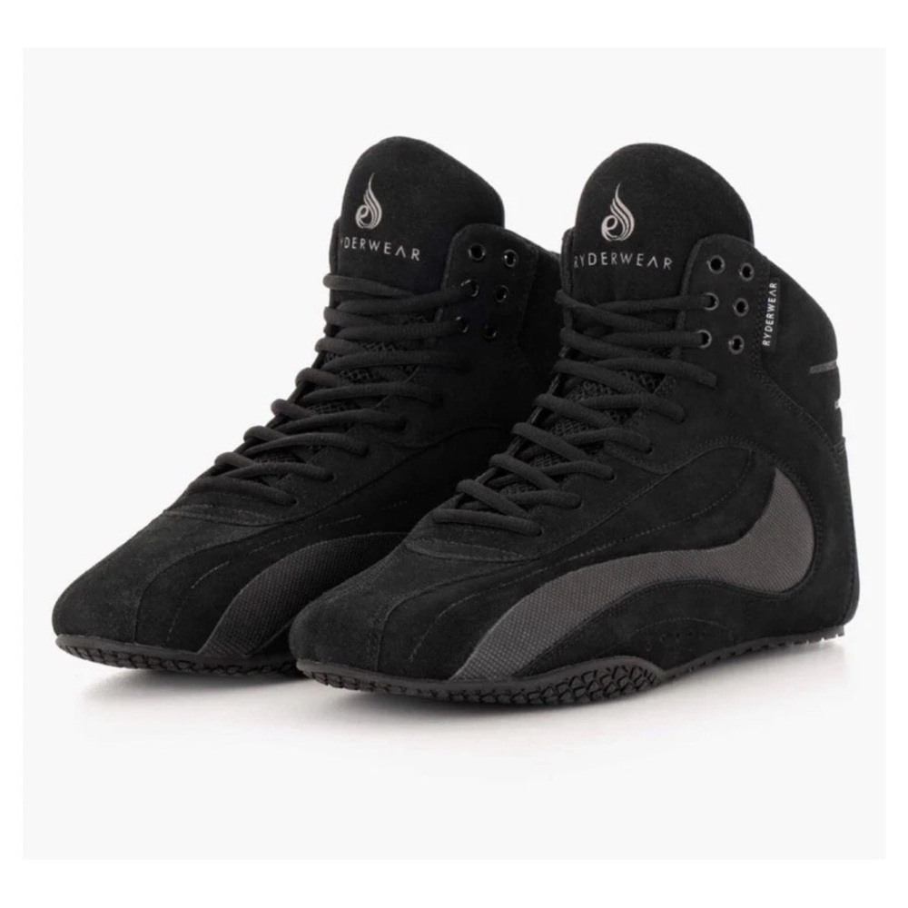 Ryderwear D-Mak Evo Men's Weightlifting Shoes Black Suede Leather